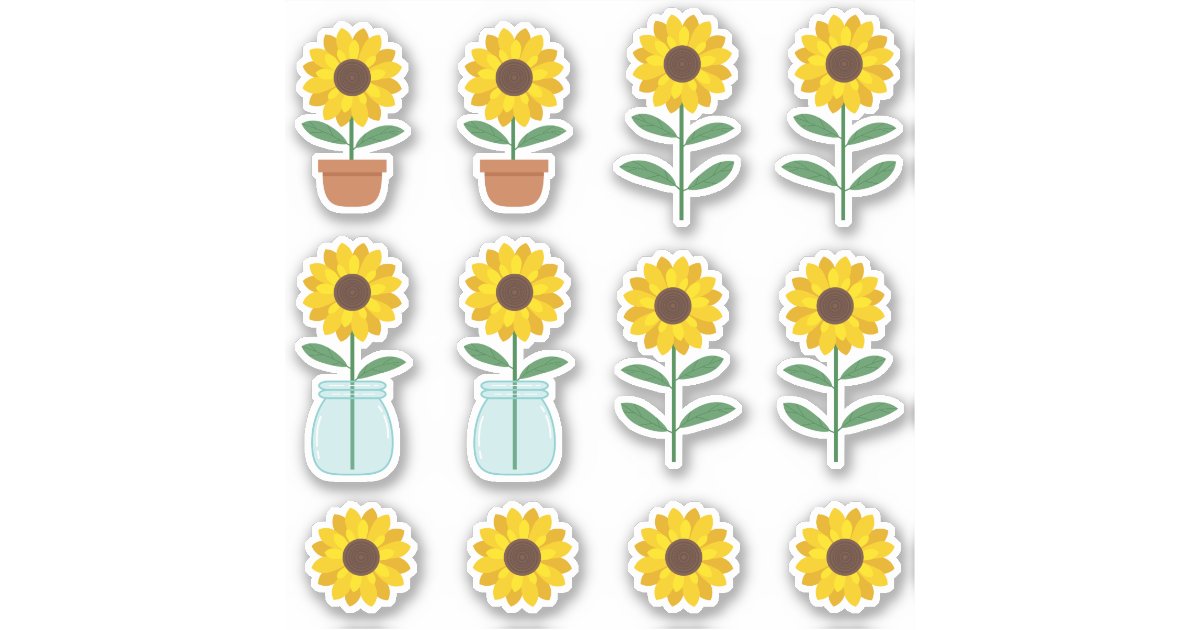 Sunflowers Sticker Zazzle