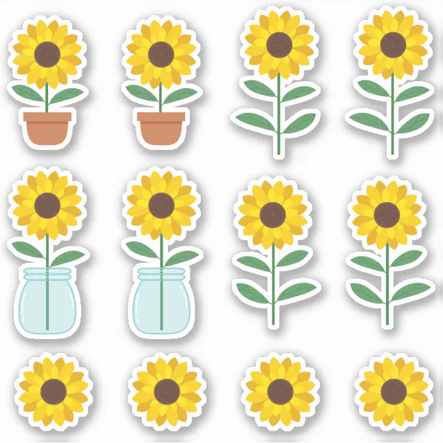 Sunflowers Sticker Zazzle