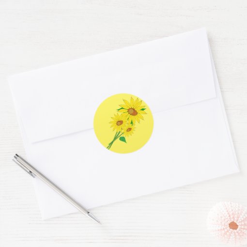 Sunflowers Stickers Zazzle