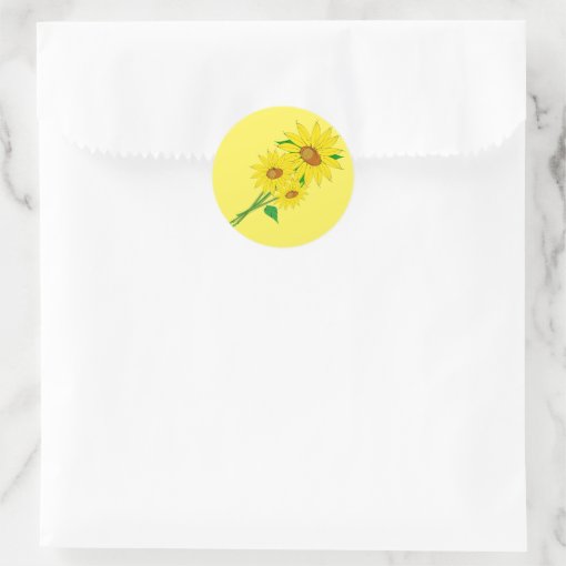 Sunflowers Stickers Zazzle