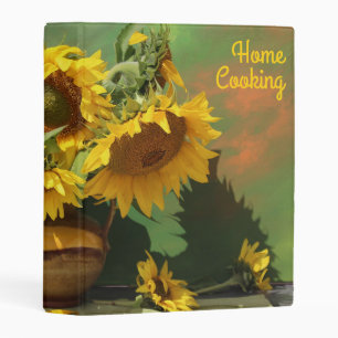 Sunflowers Still Life Flowers Custom Mini Binder