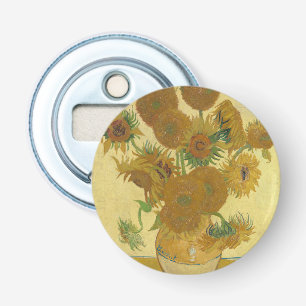 Sunflowers, Still Life Oil Painting, Van Gogh Bottle Opener