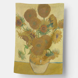 Sunflowers, Still Life Oil Painting, Van Gogh House Flag