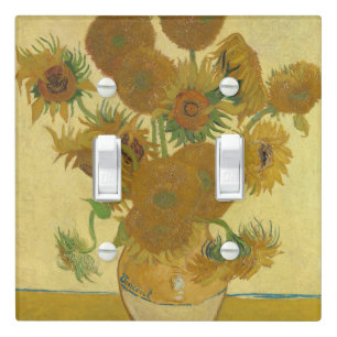 Sunflowers, Still Life Oil Painting, Van Gogh Light Switch Cover