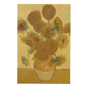 Sunflowers, Still Life Oil Painting, Van Gogh Wood Wall Art