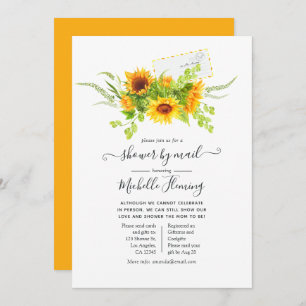 Sunflowers Summer Baby Shower by Mail Invitation