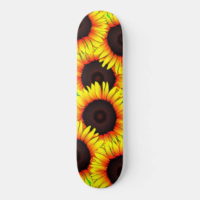 Sunflowers Summer Skateboard (Front)