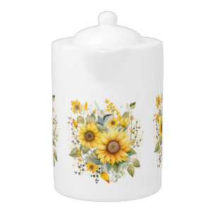 Sunflowers Summer Teapot