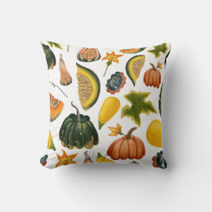 Sunflowers Summer: Vintage Watercolor Pattern Throw Pillow