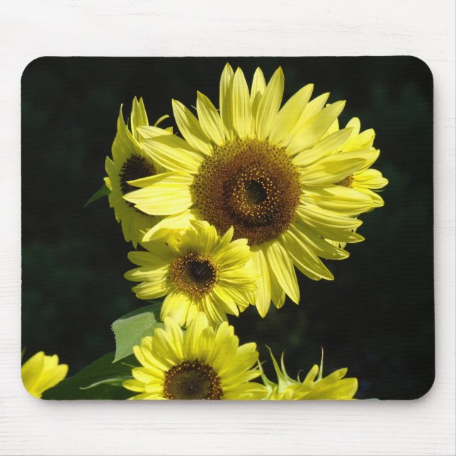 SUNFLOWERS, SUN FLOWERS MOUSE PADS MOUSEPAD (Front)