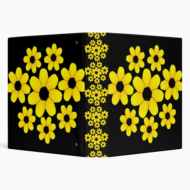 Sunflowers Sunflower 3 Ring Binder (Background)