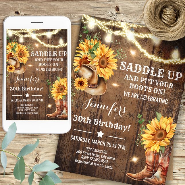 Sunflowers Sunflowers Birthday Invitation (Creator Uploaded)