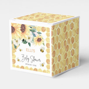 Sunflowers Sweet As Can Bee Baby Shower Favor Boxes