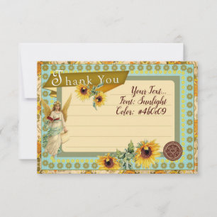 SUNFLOWERS - Thank You Card