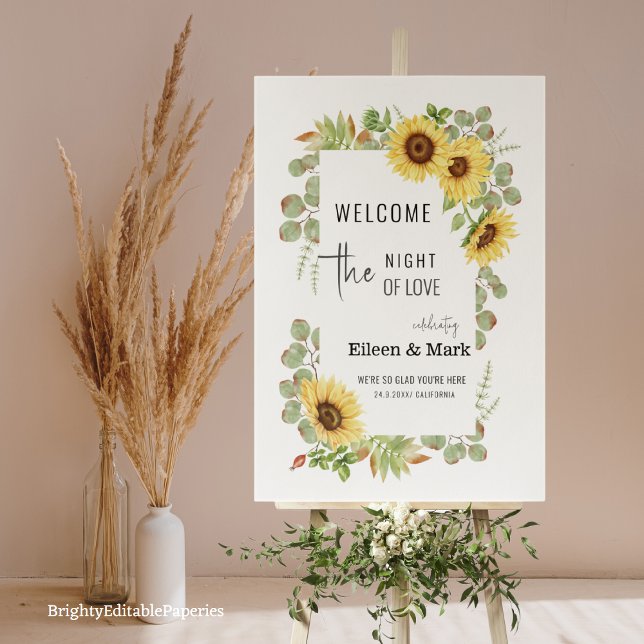 Sunflowers The Night Of Love welcome sign  (Creator Uploaded)