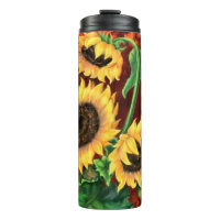 Sunflowers Thermal Tumbler