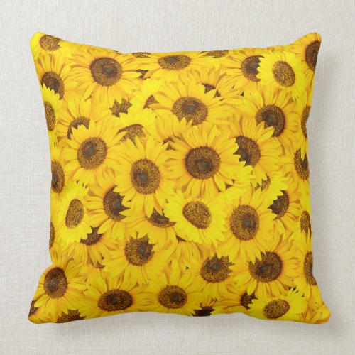 Sunflowers Throw Pillow