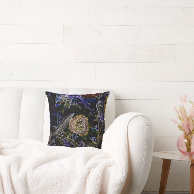 SUNFLOWERS THROW PILLOW (Couch)