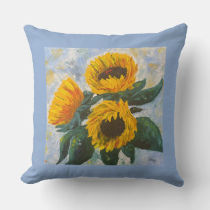 Sunflowers  throw pillow