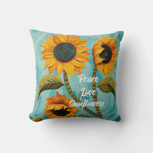 Sunflowers Throw Pillow