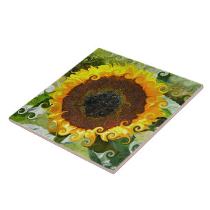 SUNFLOWERS TILE