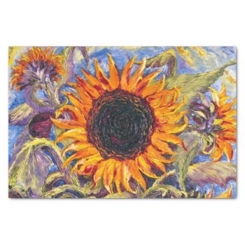 Sunflowers Tissue Paper by OriginalsbyParis at Zazzle