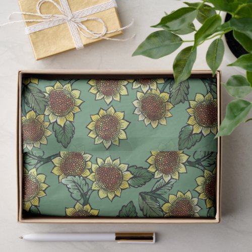 Sunflowers tissue paper