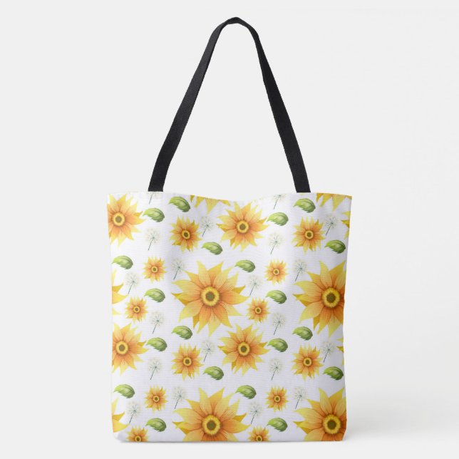 Sunflowers Tote Bag (Back)