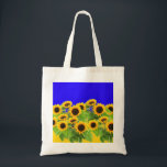 Sunflowers Tote Bag Ukrainian Flag Colors<br><div class="desc">Sunflowers Tote Bags - Ukrainian Flag Peace Freedom Ukraine - Support Independence Together - Victory ! Let's make the world a better place - everybody together ! A better world begins - depends - needs YOU too ! You can transfer to 1000 Zazzle products. Resize and move or remove and...</div>
