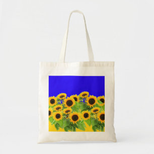 Sunflowers Tote Bag Ukrainian Flag Colors