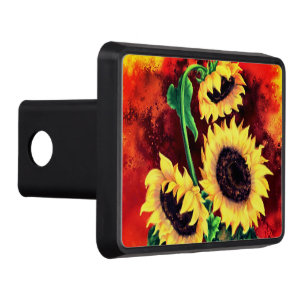 Sunflowers Trailer Hitch Cover