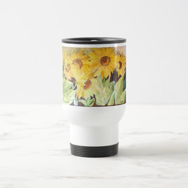 SUNFLOWERS TRAVEL MUG (Center)