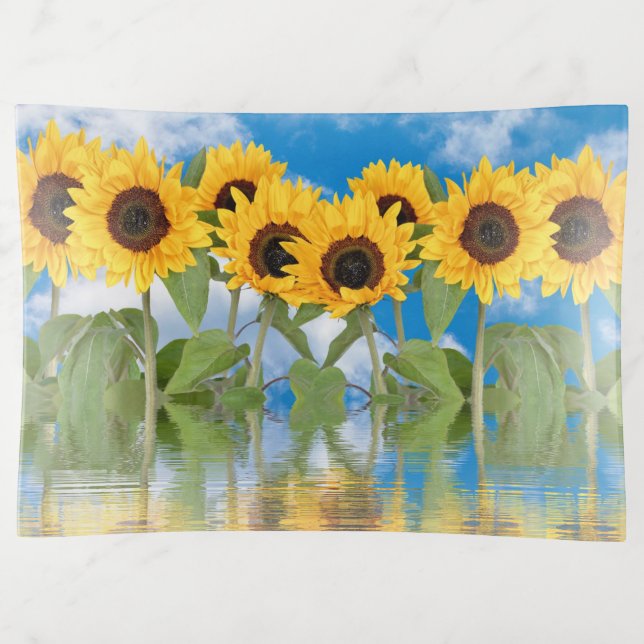 Sunflowers Trinket Tray (Front)