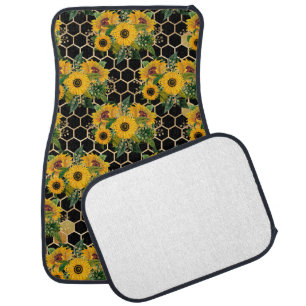 Sunflowers Turn Naturally Toward The Light Car Floor Mat