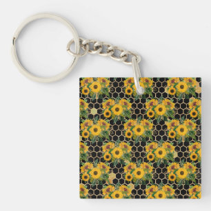 Sunflowers Turn Naturally Toward The Light Keychain