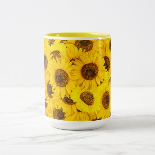 Sunflowers Two_Tone Coffee Mug