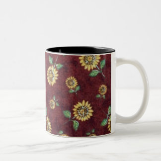 SUNFLOWERS Two-Tone COFFEE MUG
