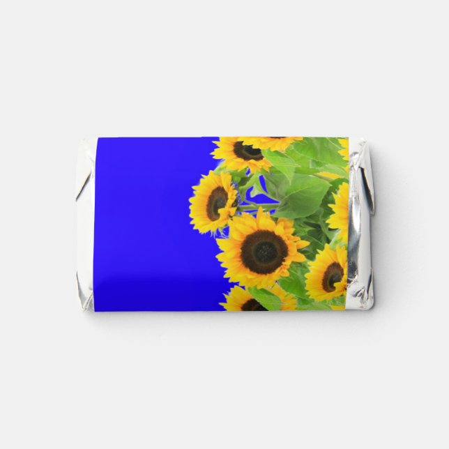 Sunflowers Ukraine Flag Colors Freedom Hershey's Miniatures (Front)