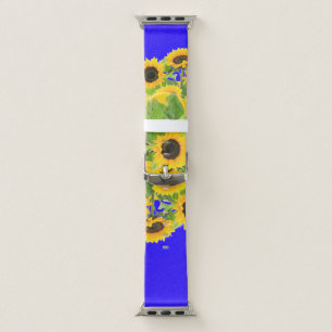 Sunflowers - Ukrainian Flag Peace Freedom Ukraine Apple Watch Band