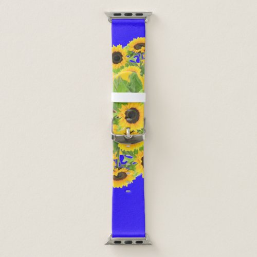 Sunflowers _ Ukrainian Flag Peace Freedom Ukraine  Apple Watch Band