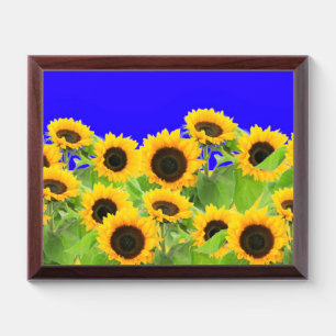 Sunflowers - Ukrainian Flag Peace Freedom Ukraine  Award Plaque
