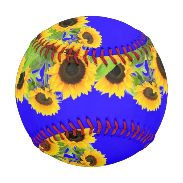 Sunflowers - Ukrainian Flag Peace Freedom Ukraine  Baseball (Back)