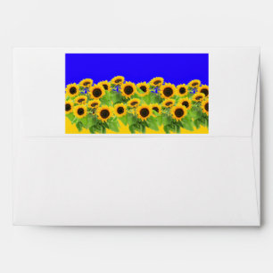Sunflowers - Ukrainian Flag Peace Freedom Ukraine Envelope