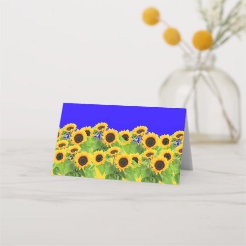 Sunflowers _ Ukrainian Flag Peace Freedom Ukraine  Loyalty Card