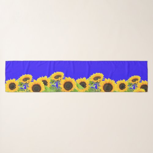 Sunflowers _ Ukrainian Flag Peace Freedom Ukraine  Scarf