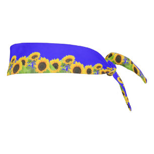 Sunflowers - Ukrainian Flag Peace Freedom Ukraine Tie Headband