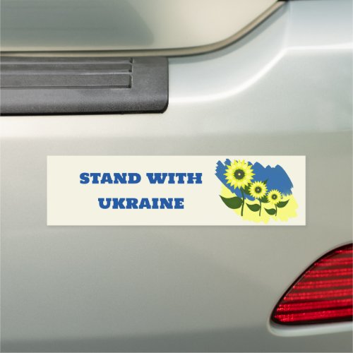 Sunflowers Ukrainian Stand with ukraine Car Magnet