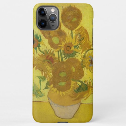 Sunflowers Van Gogh Vintage Floral iPhone 11Pro Max Case