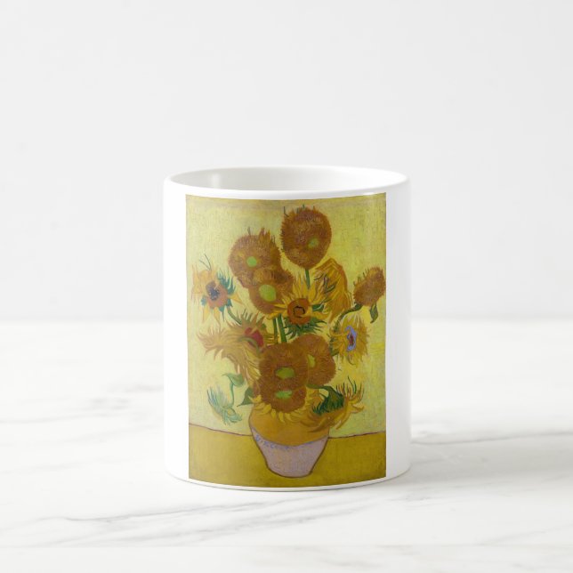 Sunflowers, Vincent van Gogh, 1889 Coffee Mug (Center)
