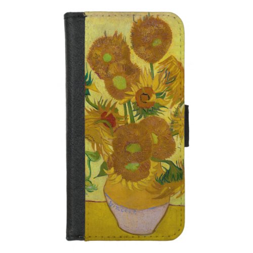 Sunflowers Vincent van Gogh 1889 iPhone 87 Wallet Case